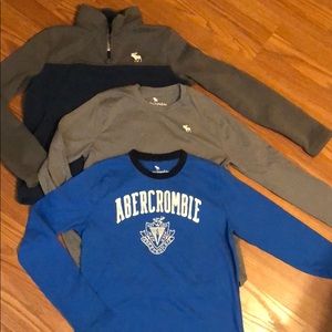 Boys Abercrombie L/S pullover fleece & T-Shirts